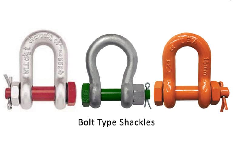 Different Types of Shackles Anchor vs. Chain and Screw Pin vs. Bolt Type