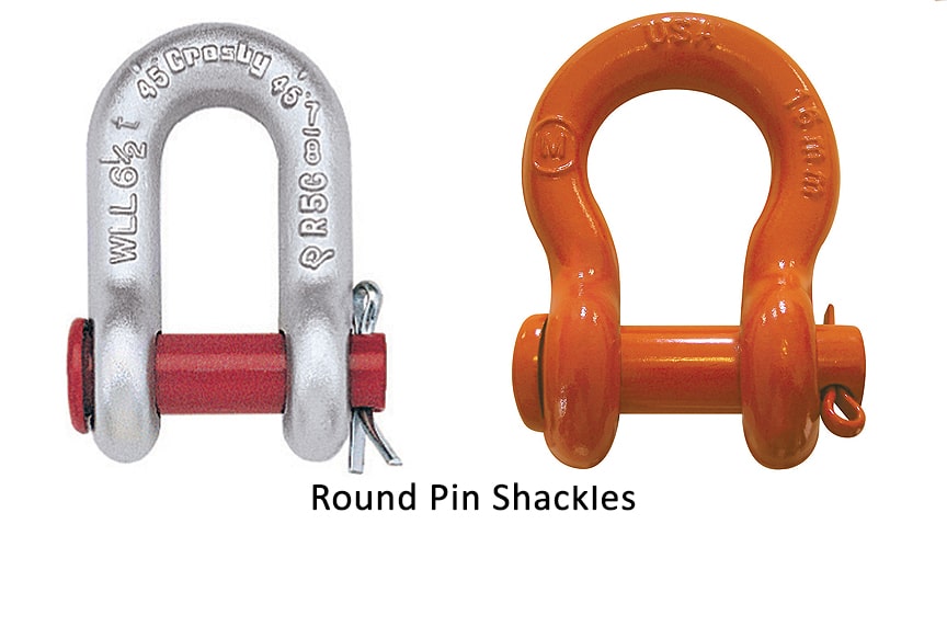 Different Types of Shackles: Round Pin Shackles