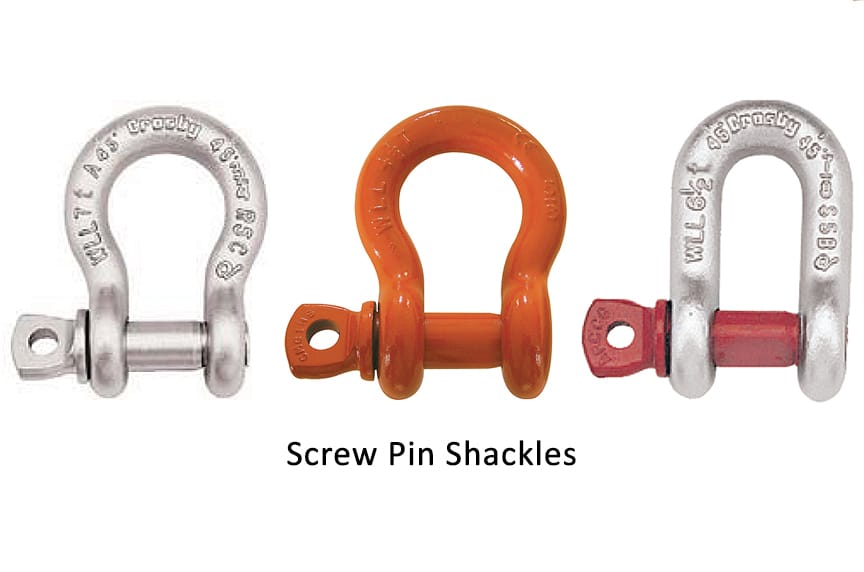 Different Types of Shackles: Screw Pin Shackles