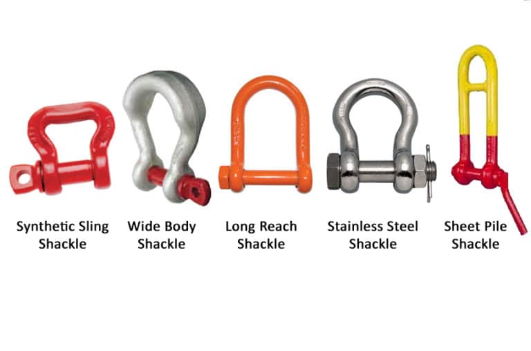 Different Types of Shackles Anchor vs. Chain and Screw Pin vs. Bolt Type