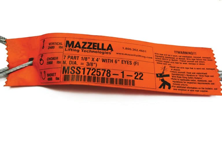 How to Inspect Wire Rope Slings According to ASME B30.9 Standards