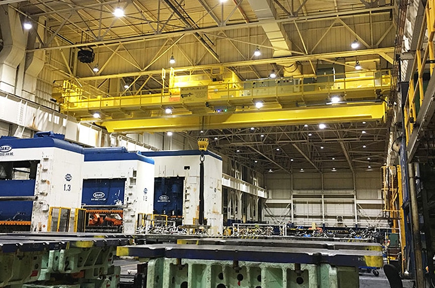 Lifting and Rigging Solutions for Die Handling and Automotive Stamping: Overhead Cranes