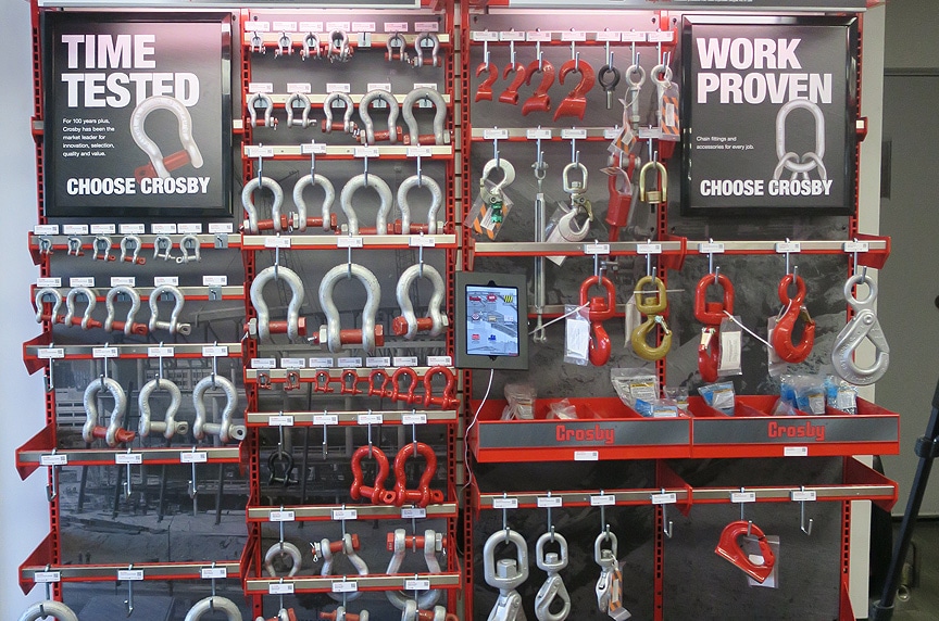 Rigging Equipment Costs: What Affects Price of Wire Rope, Slings, & Gear: Crosby Hardware Rack