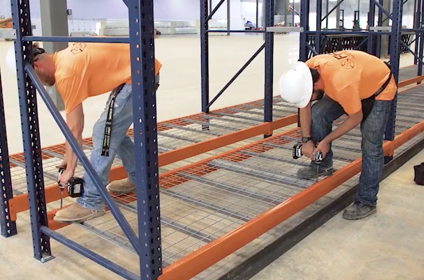 Structural vs. Roll Formed Pallet Racking: Advantages and Disadvantages: Structural Installation