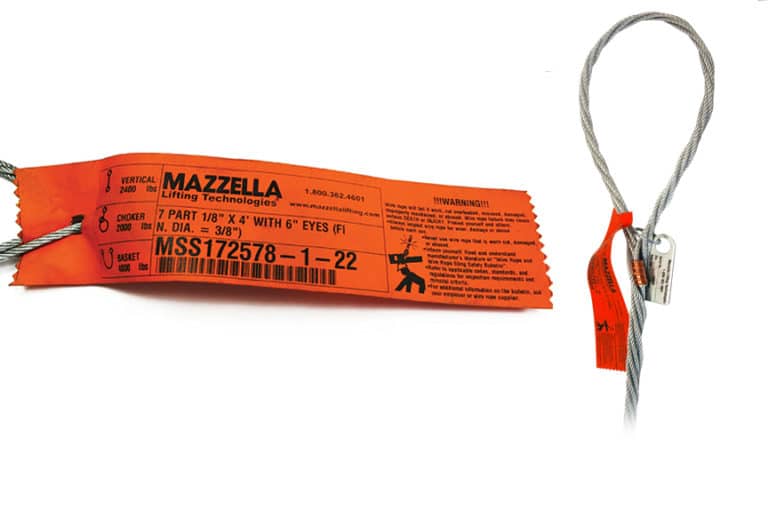 What Information Must Be Included on a Sling Identification Tag?
