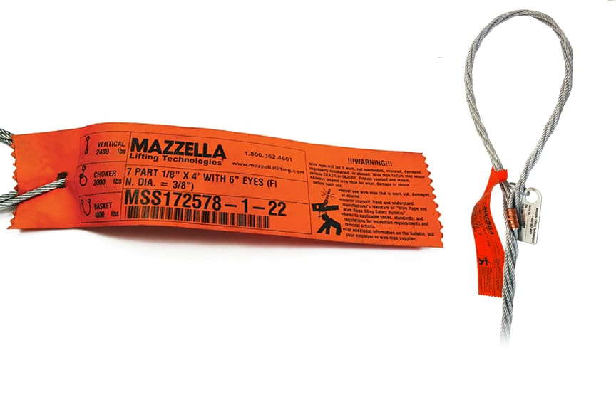 What Information Must Be Included on a Sling Identification Tag: Wire Rope Sling Tag