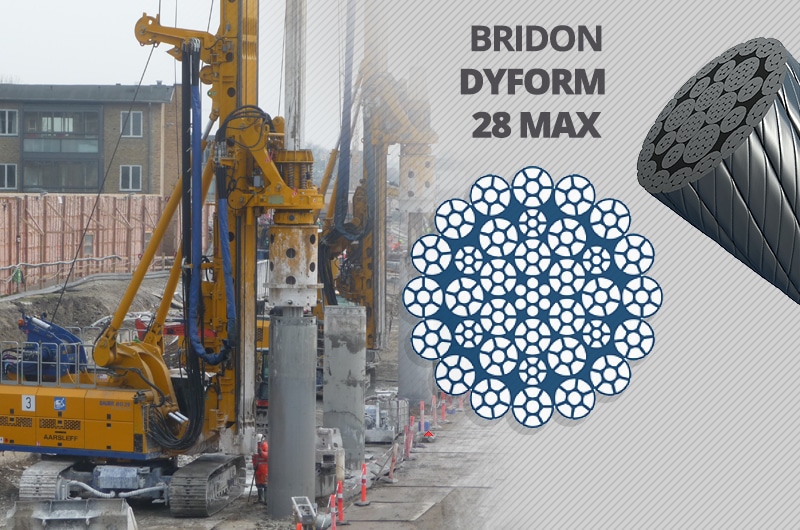 What is the Best Kelly Line Rope for a Foundation Drilling Rig: Bridon Dyform 28 Max