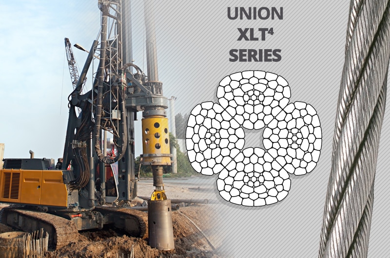 What is the Best Kelly Line Rope for a Foundation Drilling Rig: Union XLT4 Series