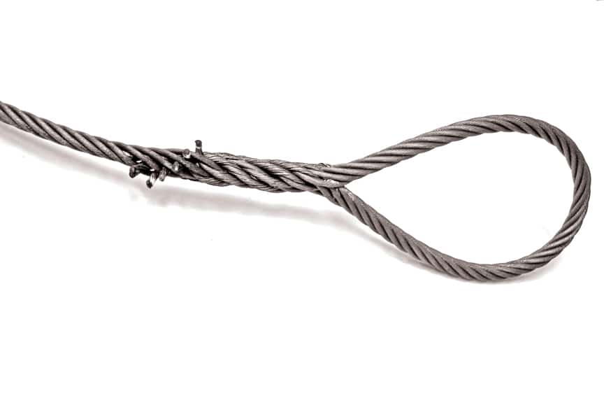 Wire Rope Slings: What Does Import and Domestic Really Mean: Hand Spliced Wire Rope Sling Eye