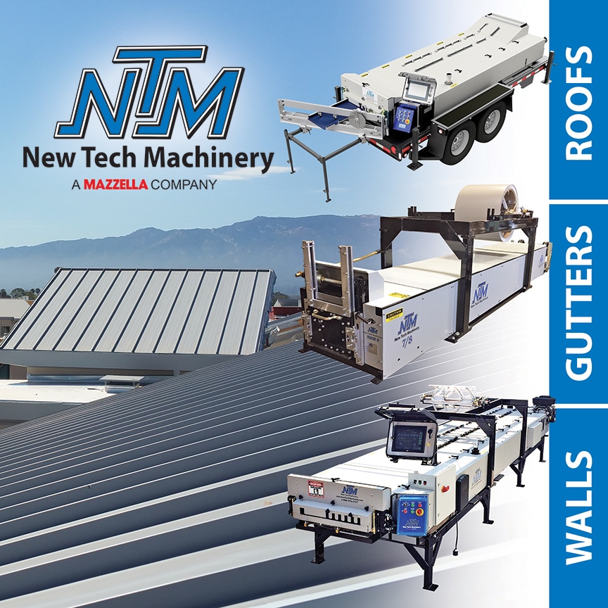 Mazzella Companies Acquires New Tech Machinery: Roof Panel, Gutter, and Wall Machines