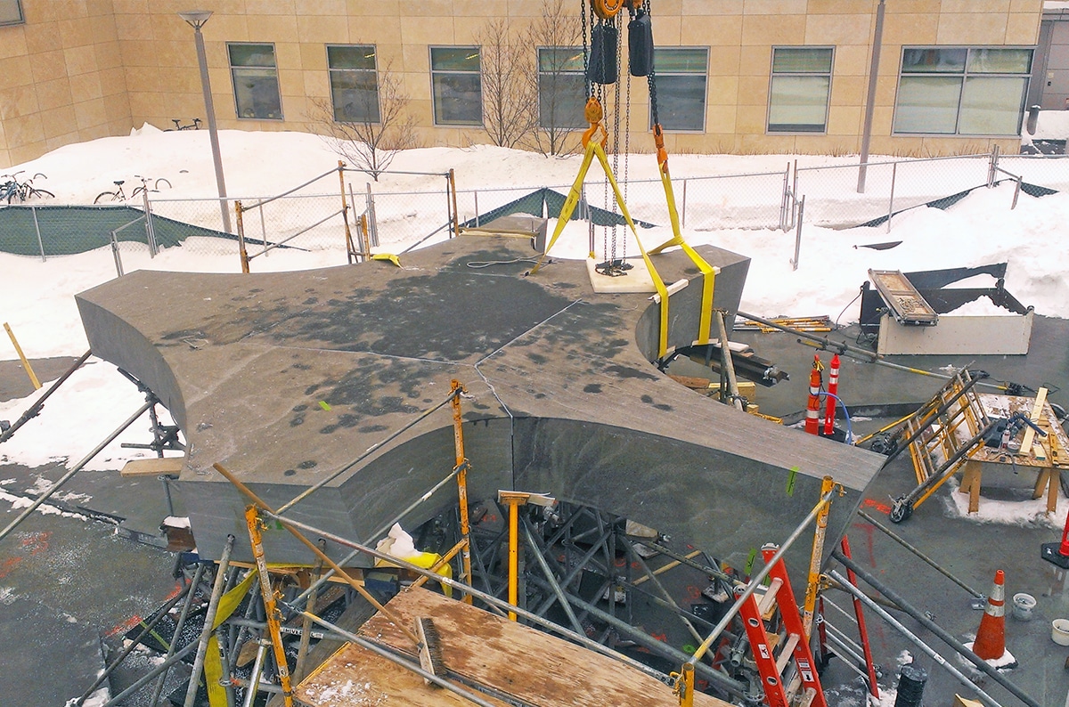 Mazzella Assists in Constructing Memorial for Boston Marathon Bombing Victims