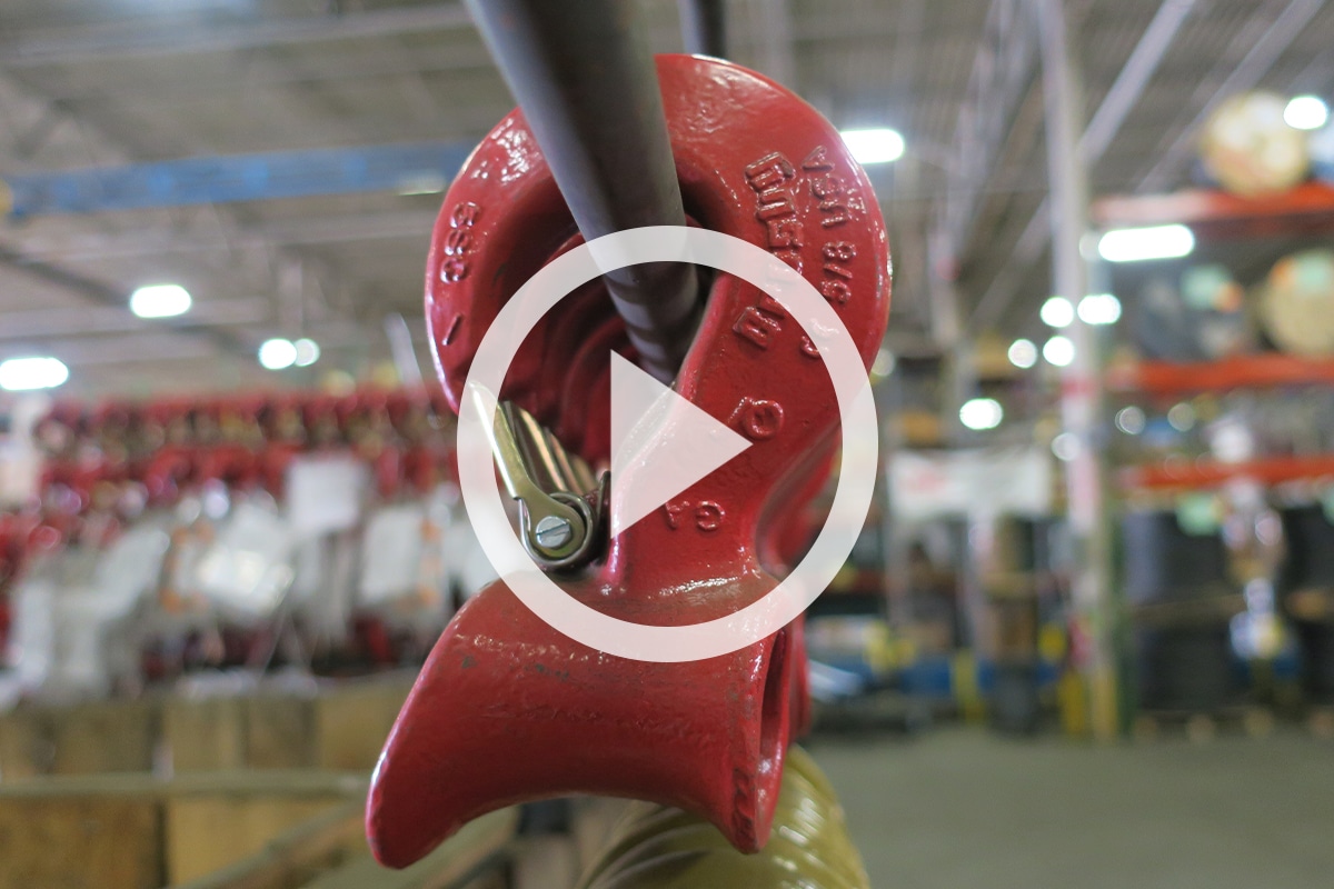 Does OSHA Require a Hook With a Safety Latch for an Overhead Lift?