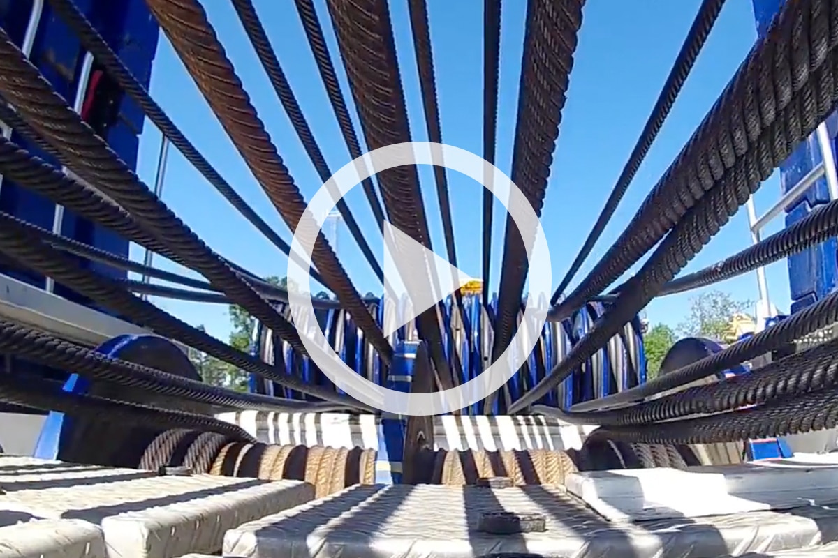 How Does a Spooling Unit Replace Wire Rope on a Mobile Crane?