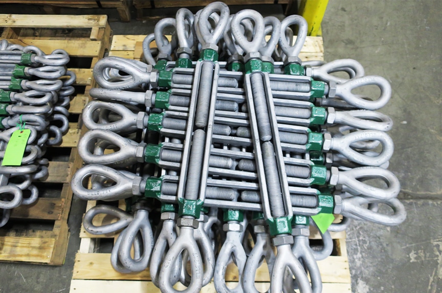 What is a Turnbuckle? A Look at the Types, Parts, Installation, and Uses: Pile of Turnbuckles