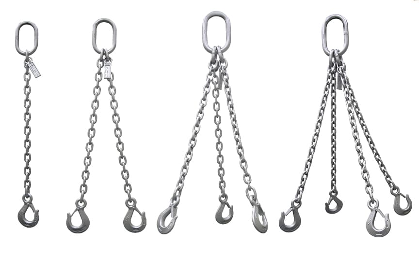 Chain Sling Configurations: Singe-Leg, Double-Leg, Triple-Leg, Quadruple-Leg