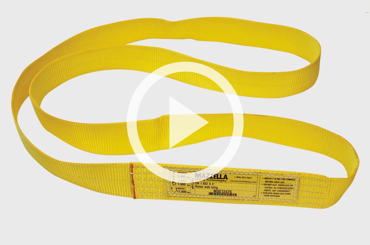Do Synthetic Web Slings Have Red Core Yarns for Inspection?