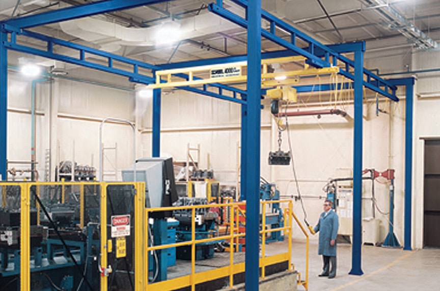 Forklifts vs. Overhead Cranes: Workstation Crane