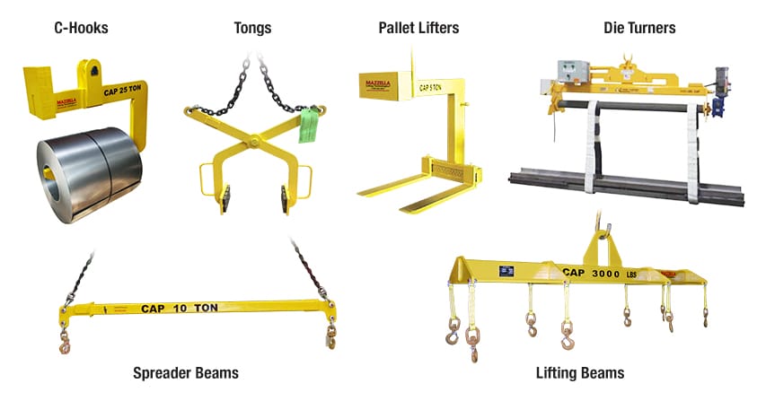 Overhead Crane Features & Technologies: Below-the-Hook Lifting Device Types