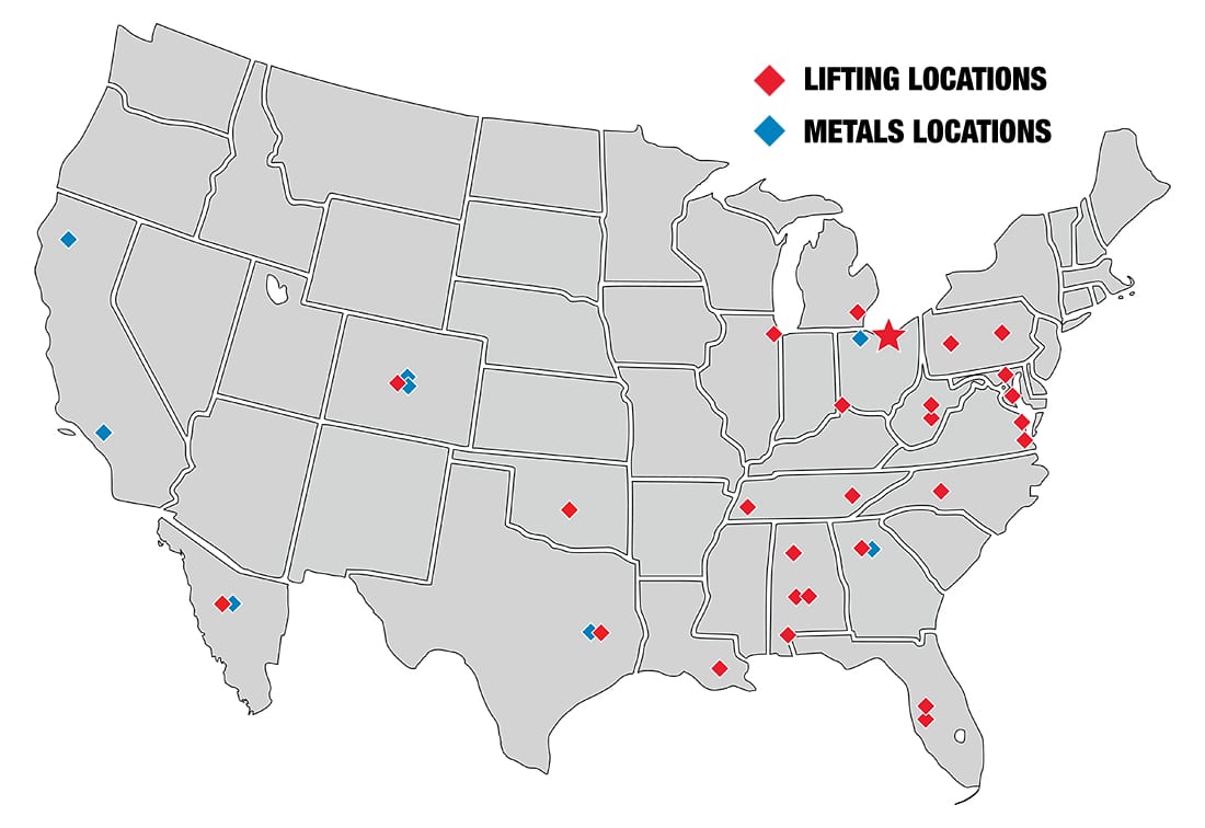 Mazzella Lifting & Metals Locations