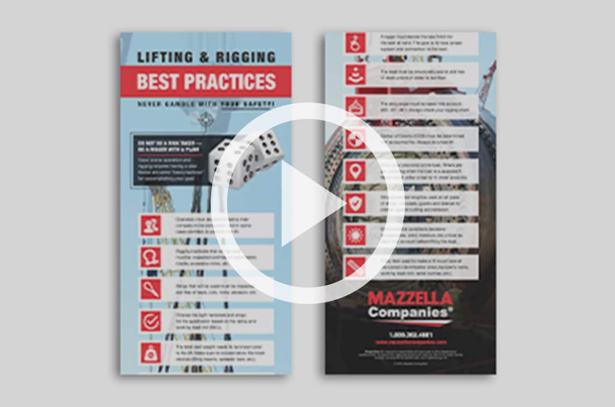 Download the Lifting & Rigging Best Practices Infographic for #GLAD2020