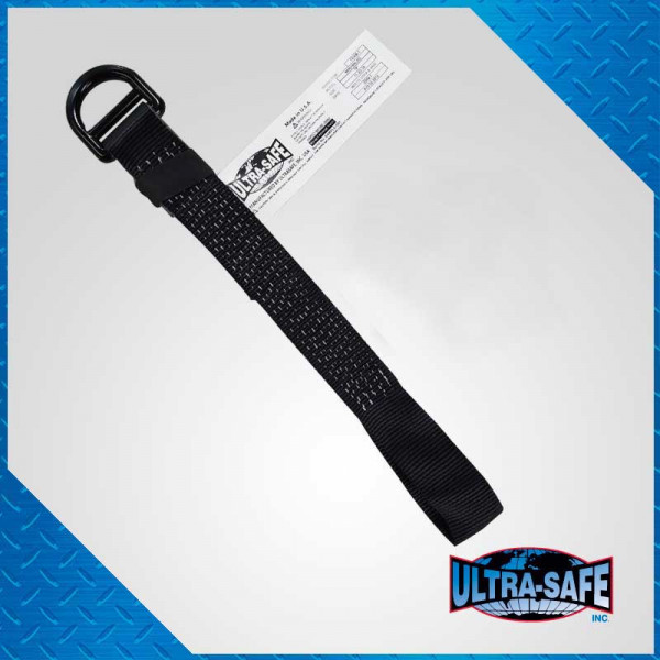 1 3/4″ x 18″ D-Ring Extender w/small Aluminum D-Ring and Loop