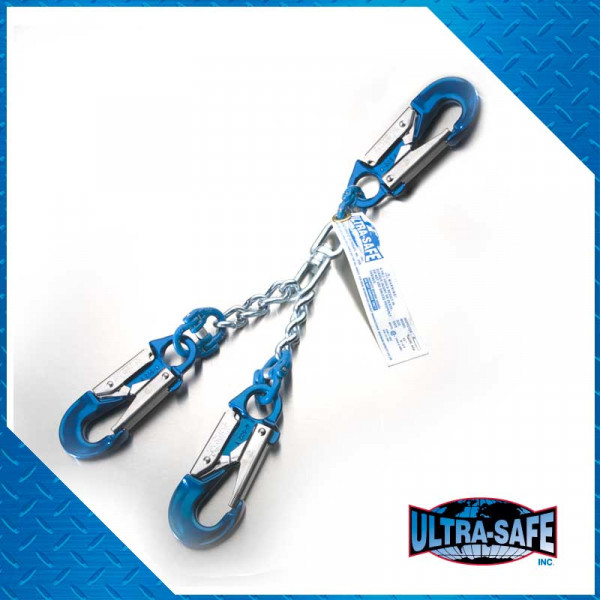 Ultra-Safe Chain Rebar Assembly – 28″ with Small Hooks