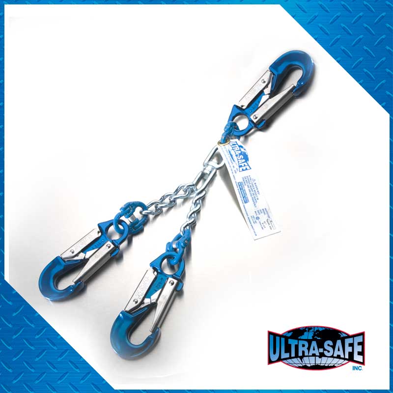 Ultra-Safe Chain Rebar Assembly – 28″ with Small Hooks
