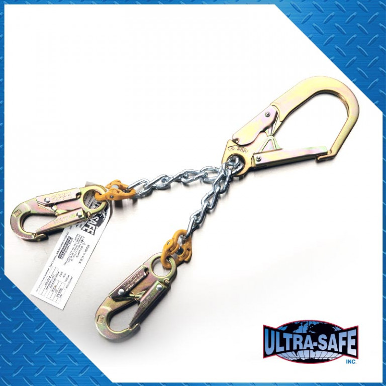 Ultra-Safe Chain Rebar Assembly – 22” with Large Rebar Hook