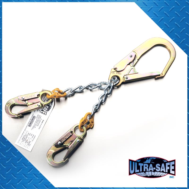 Ultra-Safe Chain Rebar Assembly – 22” with Large Rebar Hook