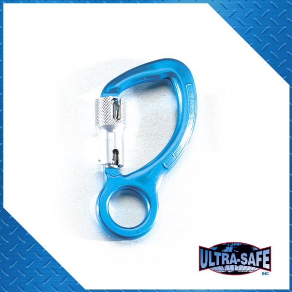 Ultra-Safe Bite Back Hook with Roll Gate, 3600 lb Gate, 3/4″ Throat, Aluminum