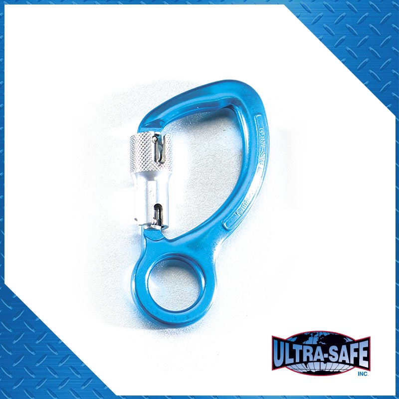 Ultra-Safe Bite Back Hook with Roll Gate, 3600 lb Gate, 3/4″ Throat, Aluminum