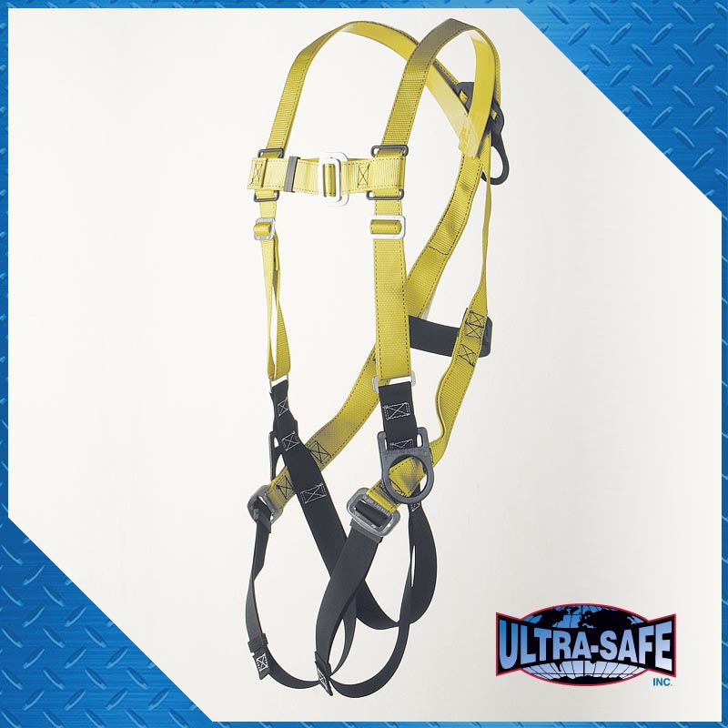 Ultra-Safe Positioning Type Harness with D-Ring Center Back and On Hips