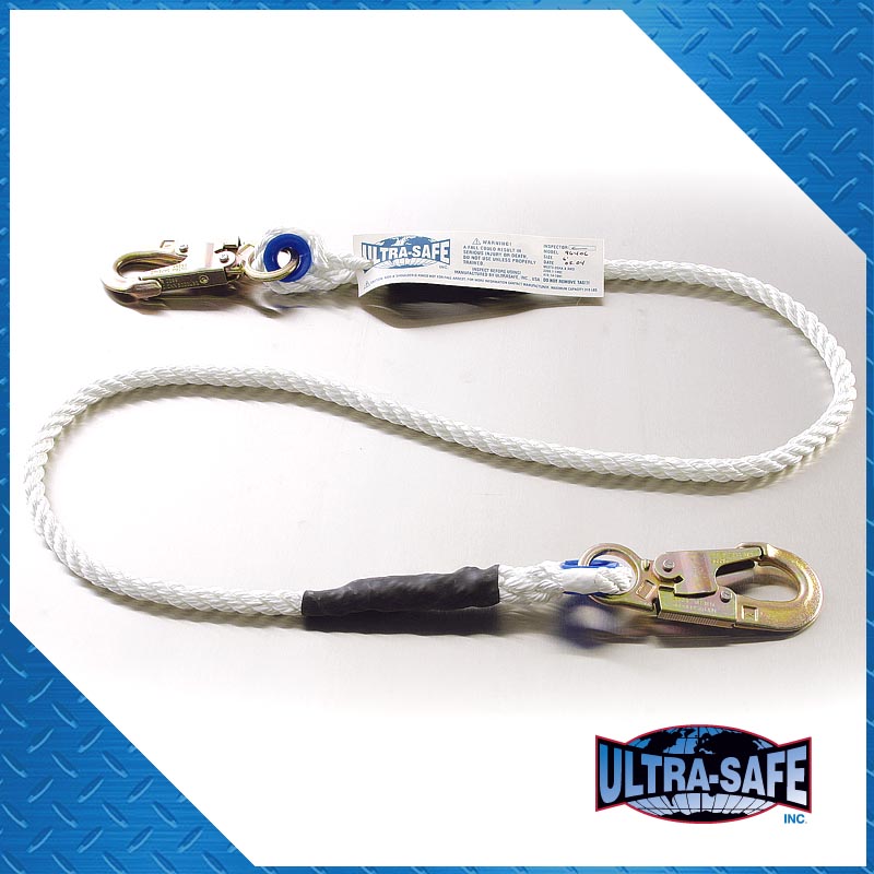 Ultra-Safe 1/2″ x 6’ Nylon Rope Lanyard