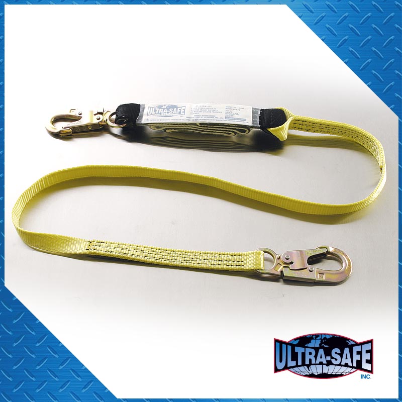 Ultra-Safe 1″ x 3’ Shock-Absorbing Lanyard
