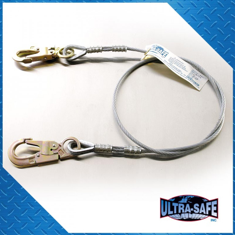 Ultra-Safe 1/4″-5/16″ x 4’ PVC Cable Lanyard