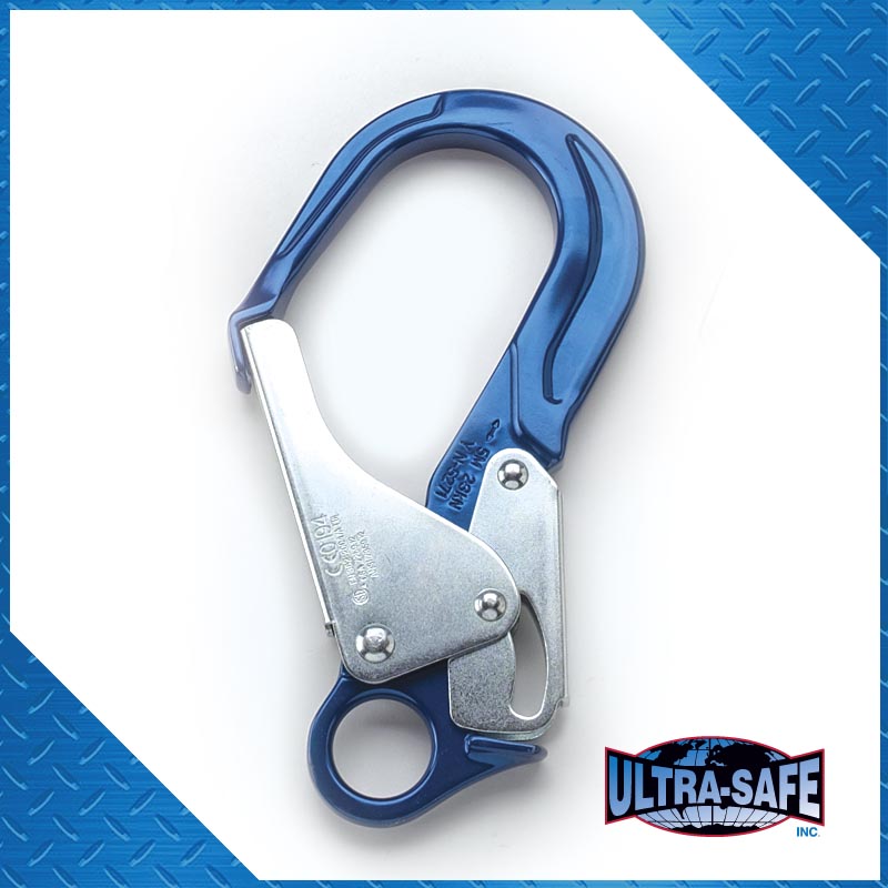 Ultra-Safe Large Rebar Hook, 3,600 lbs Gate, Aluminum, 2-1/4″ Throat »  Mazzella Companies