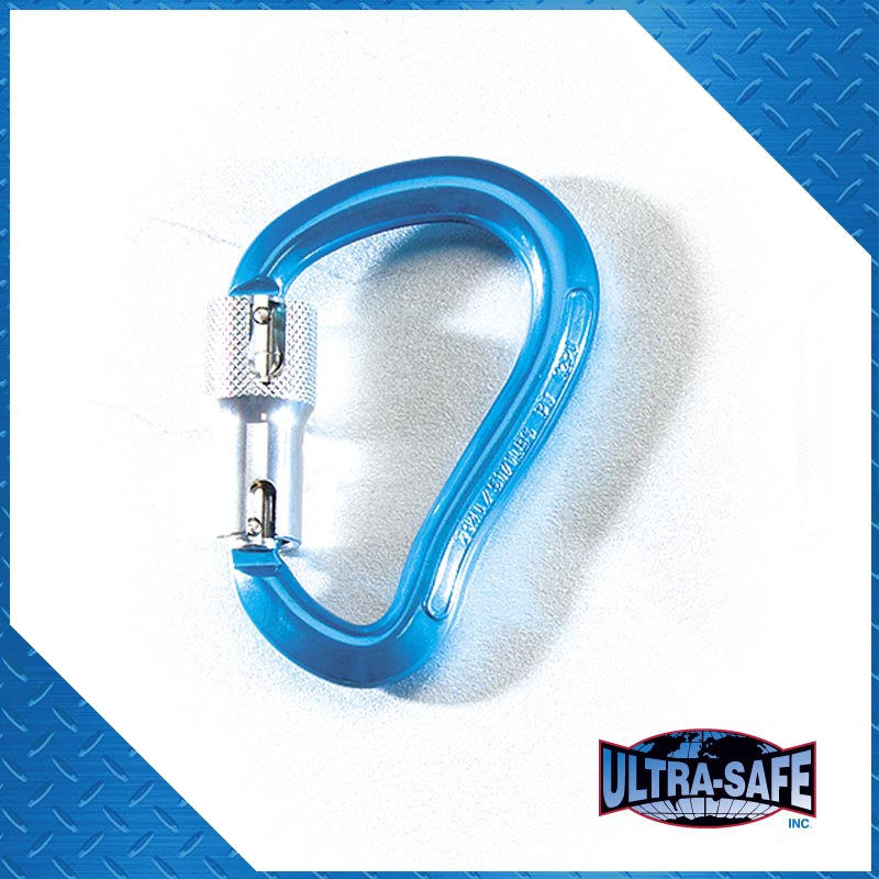 Ultra-Safe Small Carabiner, 3600 lb Gate, 1″ Throat, Aluminum