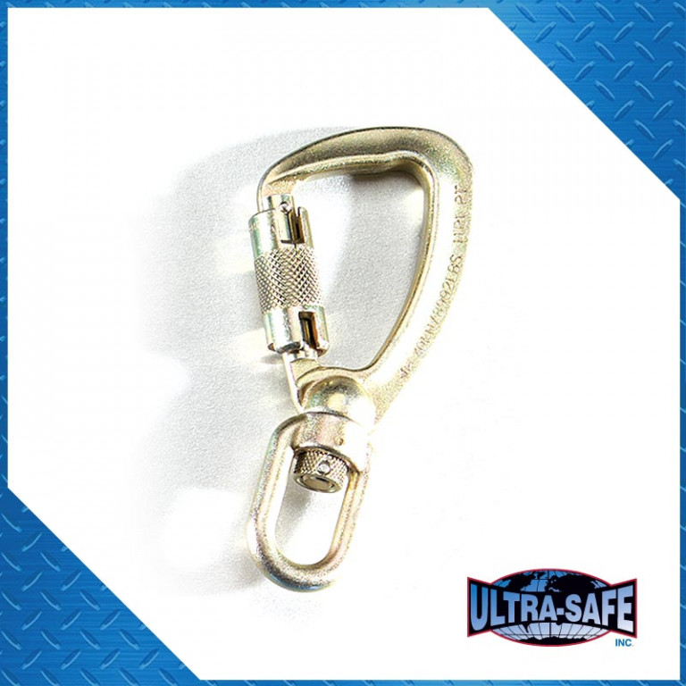 Ultra-Safe Swivel Choke Back Hook with Roll Gate, 3600 lb Gate, 7/8″ Throat
