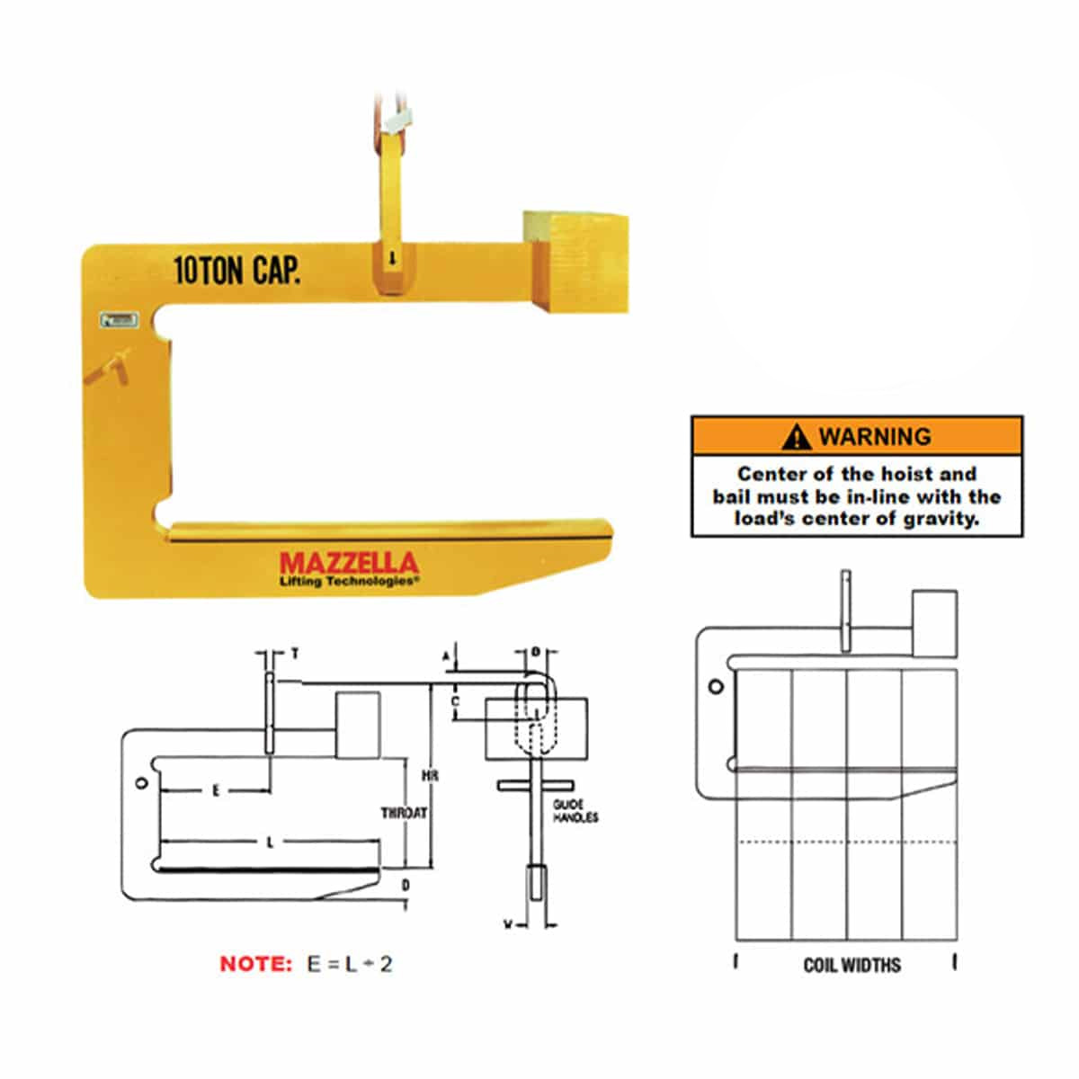 Slit Coil C-Hooks (Model 82LA)