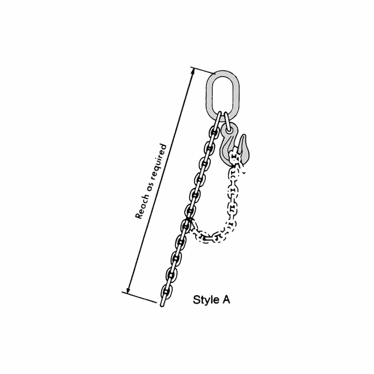 CM Herc-Alloy 1000 Adjustable Single Loop Chain Slings