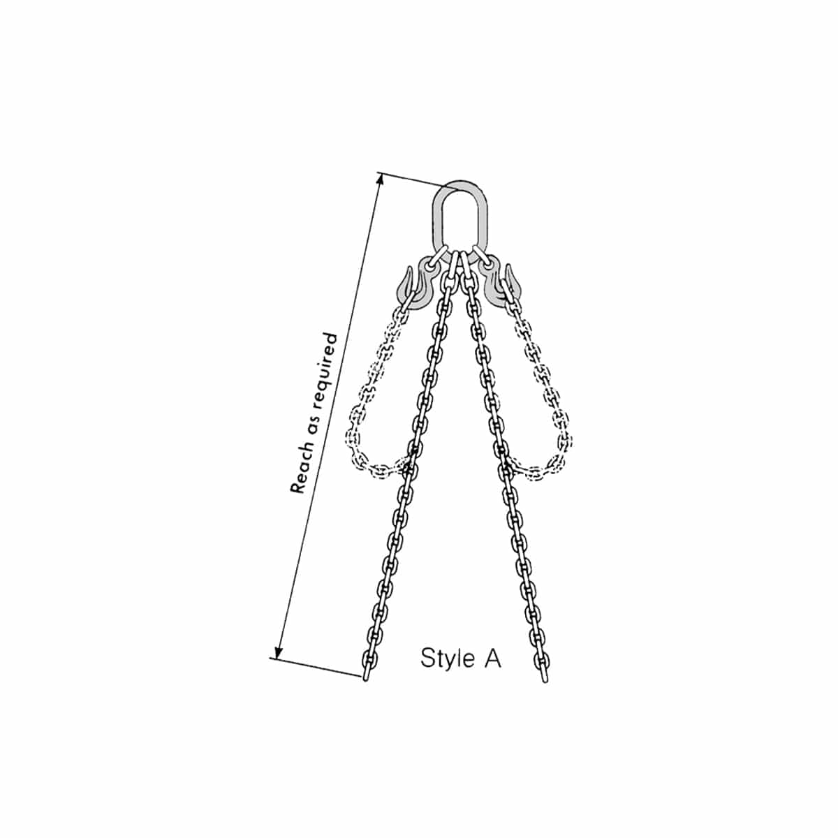 CM Herc-Alloy 800 Adjustable Double Loop Chain Slings