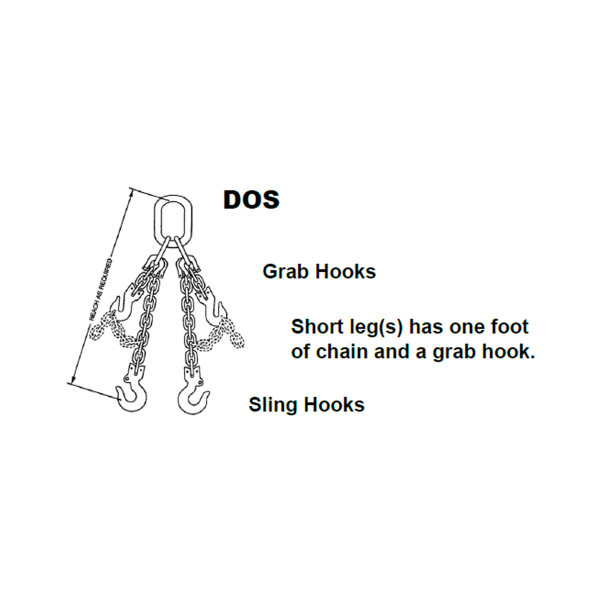 Peerless Kuplex® Grade 80 Mechanical Adjustable Double Chain Slings