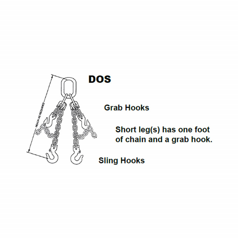 Peerless Kuplex® Grade 80 Mechanical Adjustable Double Chain Slings