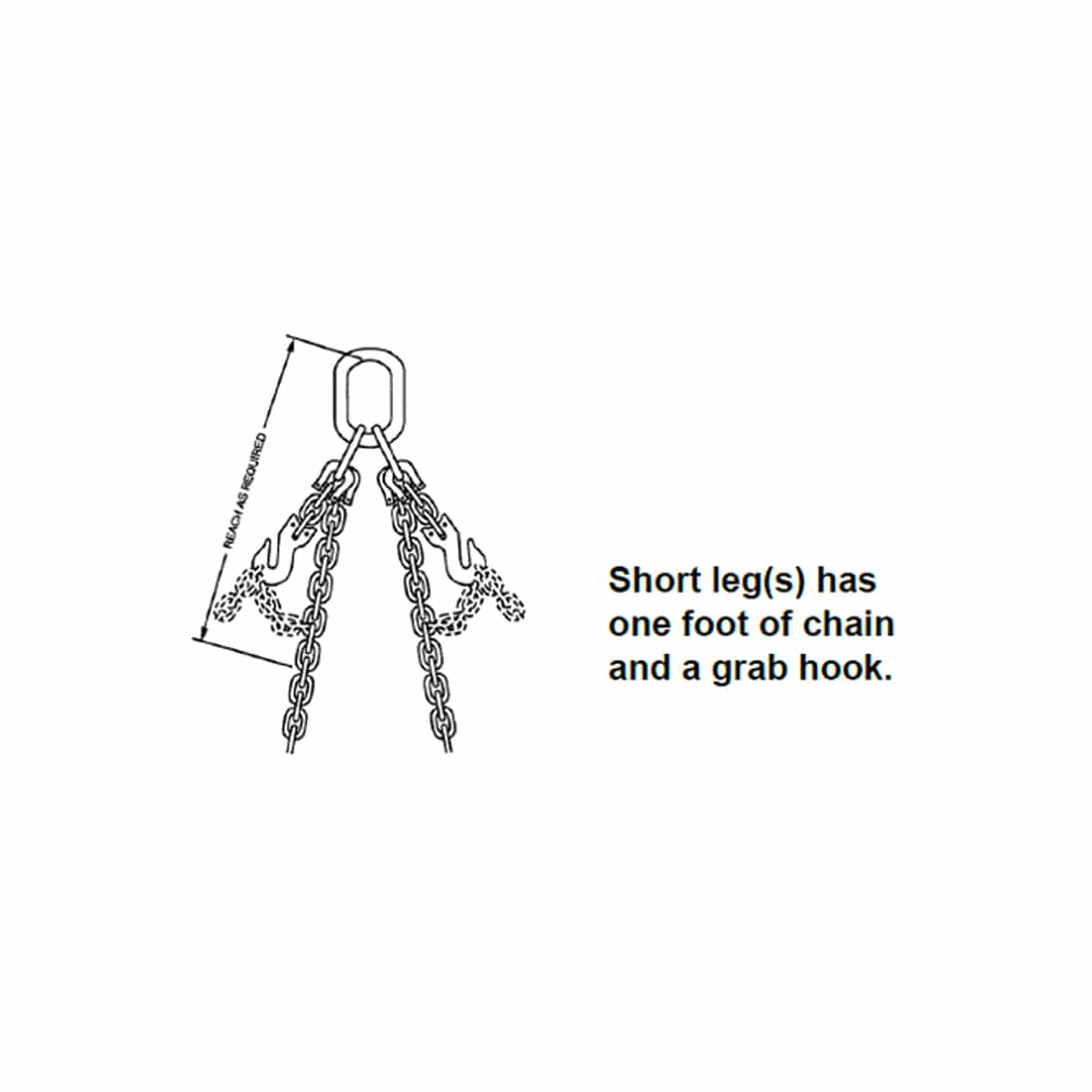 Peerless Kuplex® Grade 80 Mechanical Adjustable Double Loop Chain Slings