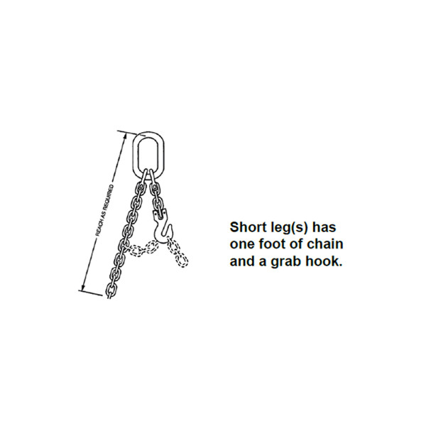 Peerless Kuplex® Grade 80 Mechanical Adjustable Single Loop Chain Slings