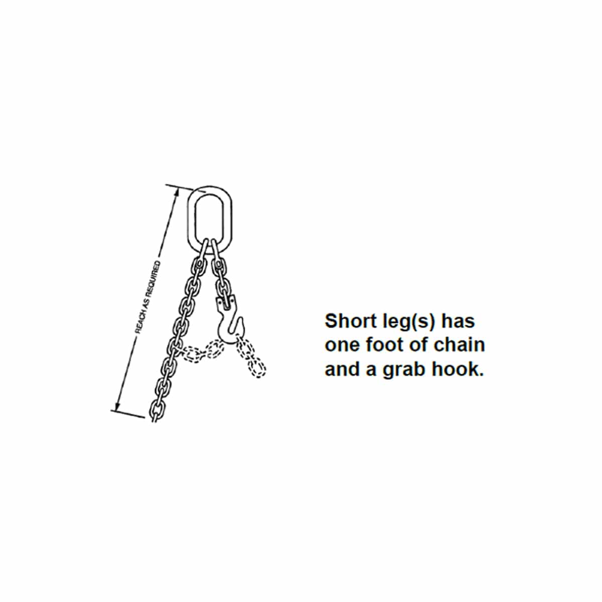 Peerless Kuplex® Grade 80 Mechanical Adjustable Single Loop Chain Slings