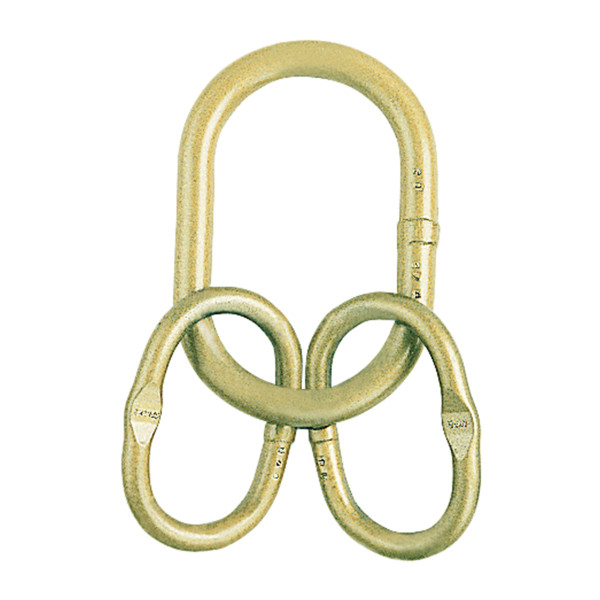 Crosby Grade 80 A-347 Welded Master Link Assembly with Engineered Flat