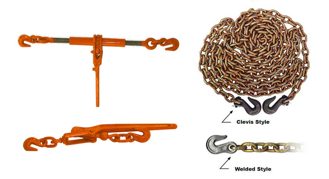 CM Ratchet Load Binders with Binder Chain