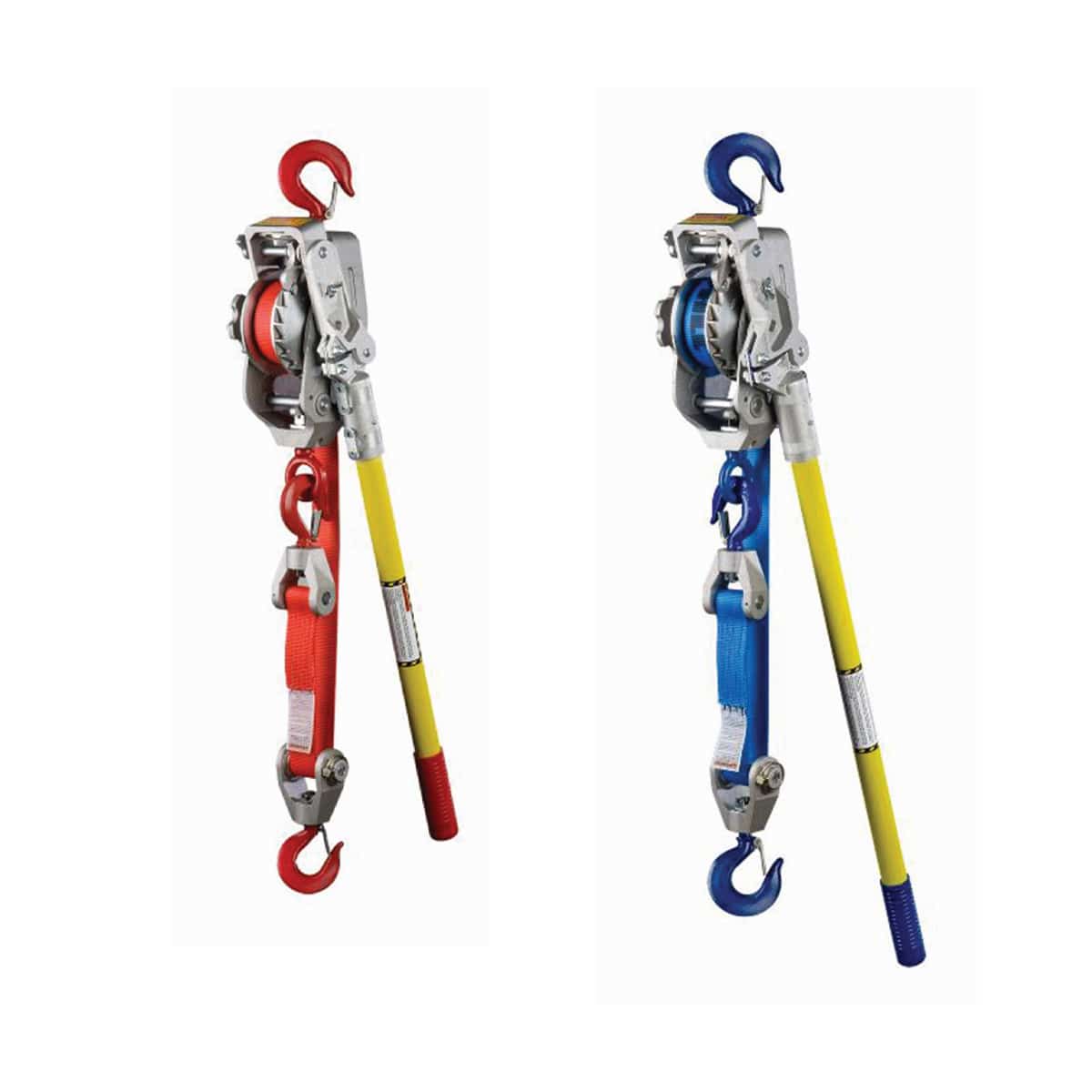 Lug-All Medium Frame Web Strap Ratchet Winch Hoists