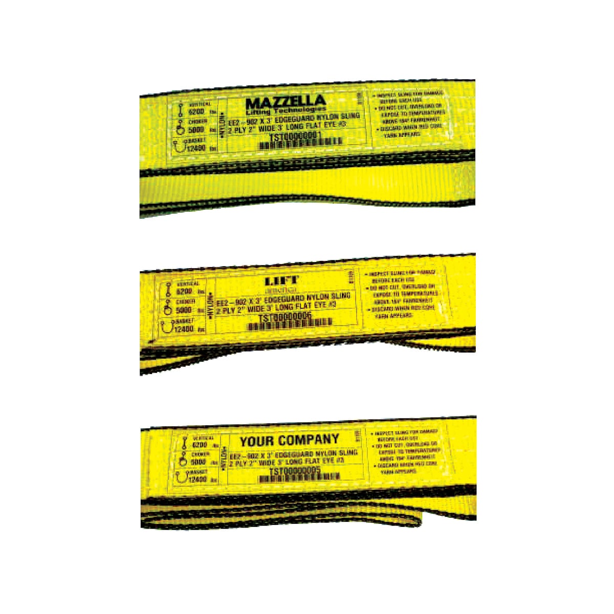 duraKlear™ Web Sling Identification Tag